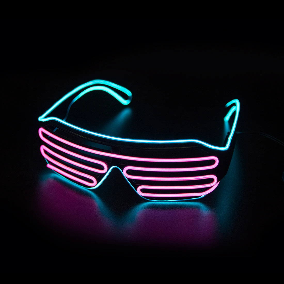 Kacamata Bercahaya LED Gafas K - Glow In The Dark Party Glasses ulasan dan harga