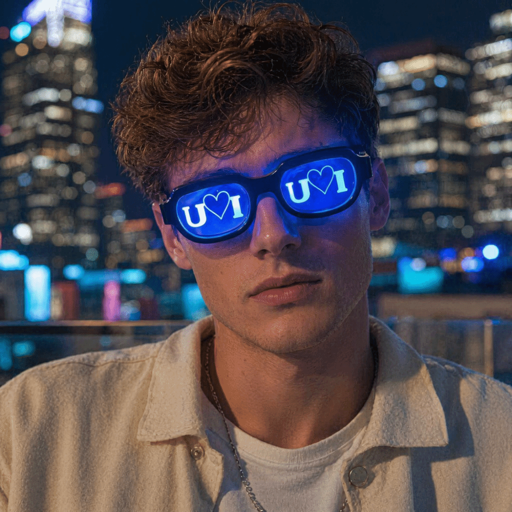 Kacamata LED Efek Khusus Berca - Glow In The Dark Party Glasses ulasan dan harga