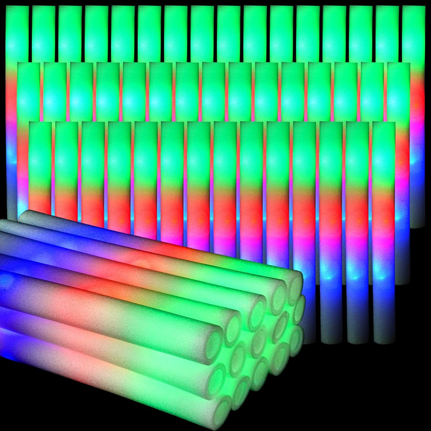 Tongkat menyala dalam gelap, p - Flashing Led Foam Sticks Party ulasan dan harga