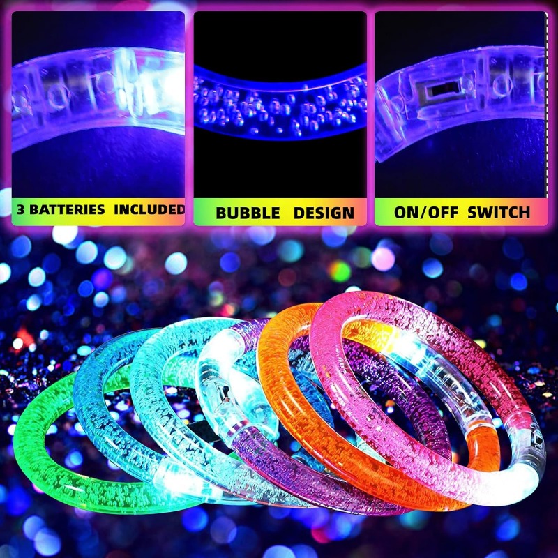 1-100 Buah Gelang Cahaya Akril - Glow In The Dark Party Glasses ulasan dan harga