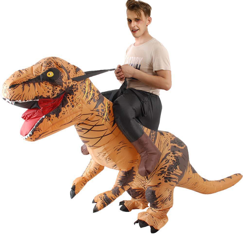 Lucu dewasa naik dinosaurus co - Inflatable Dinosaur Costume Adult ulasan dan harga